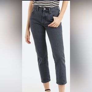 Levi's Premium Women's 501 Original Cropped High-Rise  Straight Jeans 18W x 26
